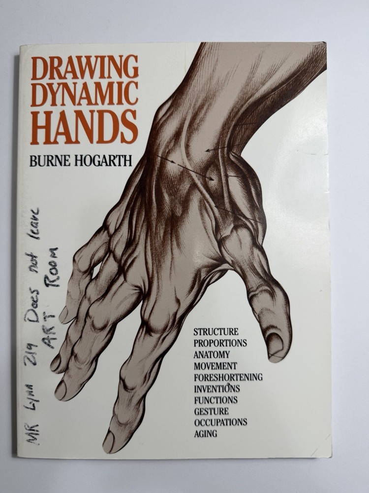 Drawing Dynamic Hands — Burne Hogarth — Anatomy Gesture Foreshortening Art