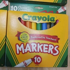 Crayolas Markers 10 Classic Colors Lot Of 6 Packs Preferred By Teachers