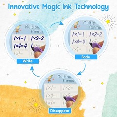Magic Practice Copybook Number Letter Reusable Tracing Book for Preschoolers Pen