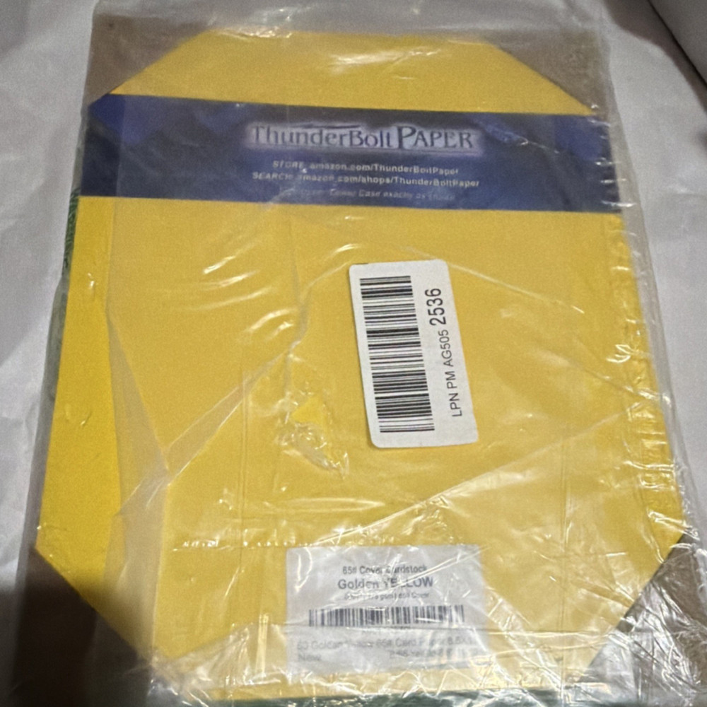ThunderBolt Paper Cardstock (Model Golden Yellow)