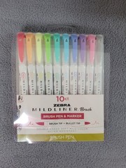 Zebra Pen Mildliner Double-Ended Creative Highlighter Set Assorted Colors 10pack