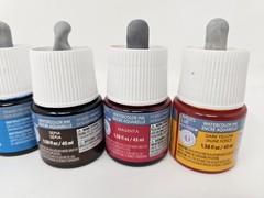 Artist’s Loft Watercolor Ink Lot of 8 Dropper Bottles 45ml Assorted Colors New