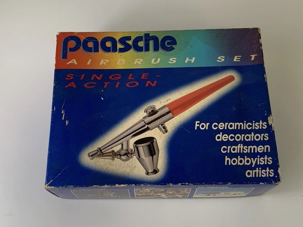 NEW Paasche H-SET Airbrush Single Action Siphon Feed External Mix Kit TypeII USA