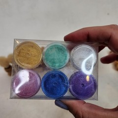 Judikins Color Duster Mop Brush Lot Assorted Stencil Daubers Artist Pigments
