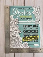 Inspirational Quotes Adult Coloring Book Teen Activity Too Gift Idea Calm Relax