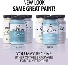 Home Decor Chalk Furniture & Craft Acrylic Paint in Assorted Colors, 8 ounce,…