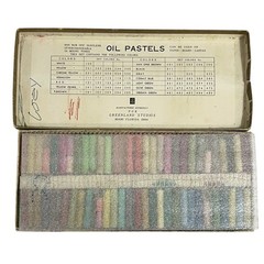 Vintage Greenland Studios 60 Oil Pastels Set Used Miami FL Art Supplies