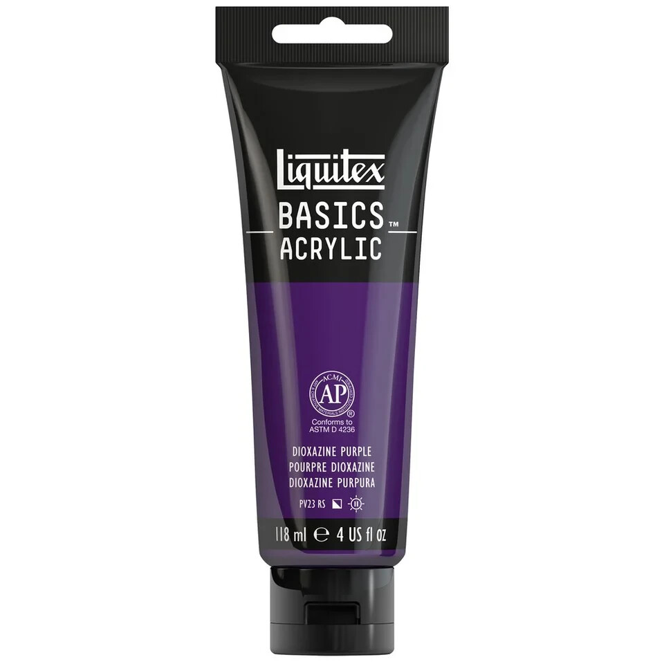 NEW ⭐️Liquitex Basics Acrylics Paint Dioxazine Purple 4oz 1046-186