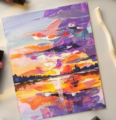 Two 8×10″ Artist Canvases – Pre-Stretched Cotton Duck Double Acrylic Gesso