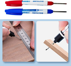 8Pcs Waterproof Deep Reach Markers, Long Nose in 2Mm Felt Tip, 30Mm Reach Perman