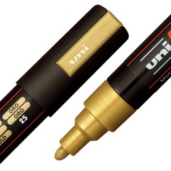 Uni POSCA PC-5M Water-Based Paint Markers,Medium Point 1.8-2.5mm, Assorted Color