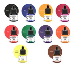 Liquidraw Acrylic Drawing Ink – 10 x 1.18 fl oz (35 ml) 35ml, 10 Colours