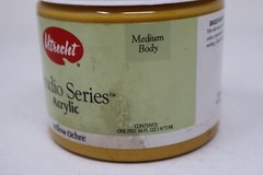 Utrecht Studio Series Acrylic Paint Medium Body Yellow Ochre 1 Pint 16 fl oz Jar