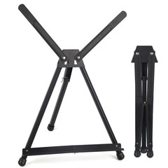Falling in Art Aluminum 15″ to 21″ Tabletop W x D x H, BLACK