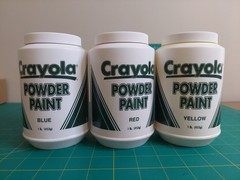 1997 Crayola Powder Paint Red Blue Yellow Pre-Owned Benny & Smith