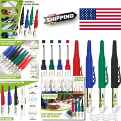 8pcs Waterproof Deep Markers 30mm Extra Fine for Construction Projects