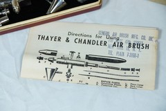 Pro Thayer and Chandler Model A Vintage Airbrush Gun Set New Old Stock In Box!