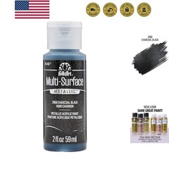 multisurface metallic paint, 2 oz, Charcoal Black