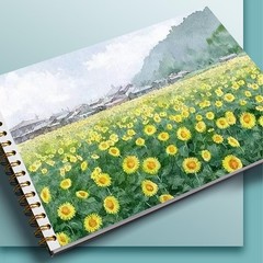 A4 Sketch Book, 8.27 x 11.4 inch Art Sketchbook for Drawing Pads, starry sky