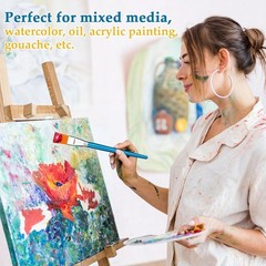 12 PCS 3/4 in Flat Paint Brushes for Acrylic Painting, Bulk Paintbrushes for …