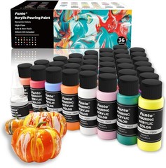 Acrylic Pouring Paint Kit – 36 Bottles, High Flow Formula