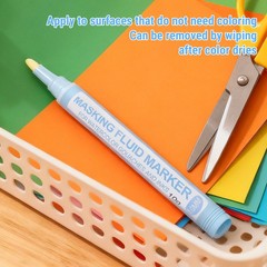 Masking Fluid Pen For Art Projects With 10g Capacity Blue Excellent