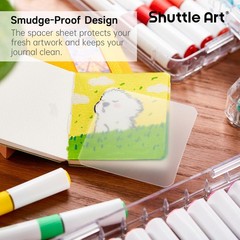 Mini Watercolor Sketchbook 2-Pack, 36 Sheets, 140lb/300gsm, 2.36×2.36in Pocket