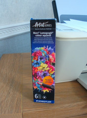 Staedtler Mars Lumograph Colour Aquarell Pencils Artist Grey 6 pencils NEW