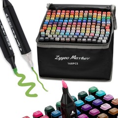Alcohol Markers Pens,168 Colors Dual Tip Art Marker for Sketching,Drawing wit…