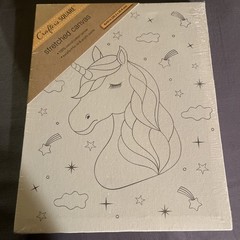 Crafter’s Square Stretched Canvas 8×10” Unicorn