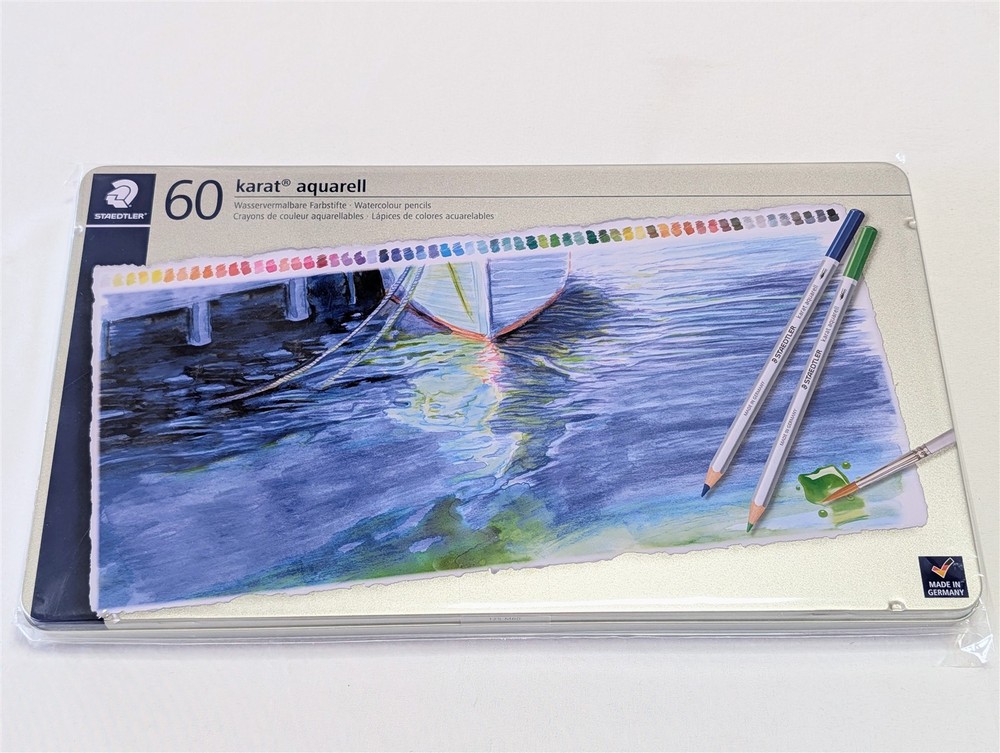 Staedtler Karat Aquarell 60 Watercolor Pencils Set 125 M60 New Sealed Germany