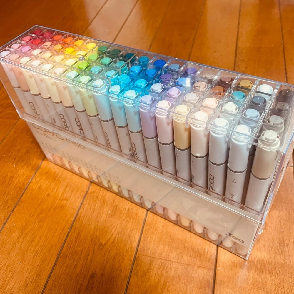 Too Markers Copic Ciao Start 72 Color Set Marker Art Pen Illustration Japan NEW
