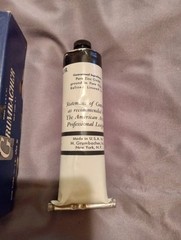 Vintage Grumbacher No. 529 Pre-Tested Artists Oil Color Zinc White 150cc XLarge