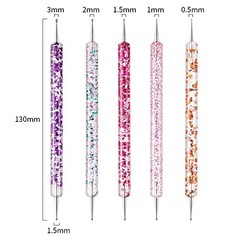 31pcs Nail Art Brushes, Nail Art Tool Set, Dotting Tools, Dust Brush, Striping..