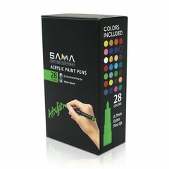 Acrylic Paint Pens-Set of 28 Premium Markers Extra Fine Tip for DIY Art Project