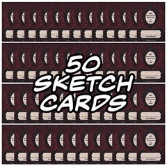 50 Gothic Sketch Cards – Blank Trading Cards – 2.5x 3.5 – 32pt – For Gothic Art