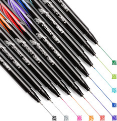 Intensity Fineliner Marker Pen Set, Fine Point Pens (0.4 Mm), Assorted Colors, 1
