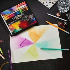 CarbOthello Chalk-Pastel Pencils – 24 Assorted Colors