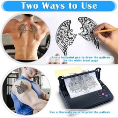 50 Sheets Tattoo Transfer Paper, Cridoz Stencil Paper A4, 50