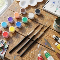 3 Pcs Script Pinstripe Brushes, Extra Long Fine Scroll Pinstriping Brush, Rigger