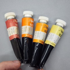 4 BlockX Artists Water Colour Color 15ml Tubes* Cadmium Orange Red Naples Yellow