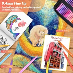 Art Supplies for Adults Kids 72 Colors Dual Tip Brush Fine Tip Markers Art Ki…