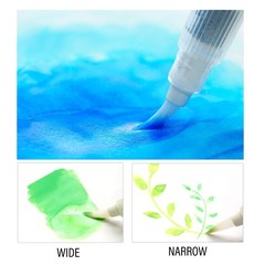 Kuretake WATERCOLOUR TRANSPARENT 14 colors set with fineliner pen and water b…