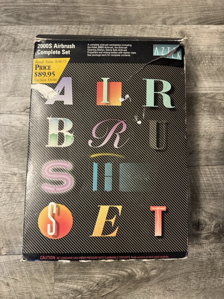Vintage 1992 Aztek Airbrush Kit 2000-S No. 9351 2nd