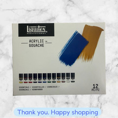 Liquitex Professional Acrylic Gouache, 12pcs BRAND NEW SHIPPING