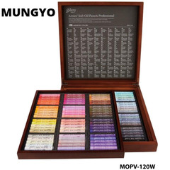 MUNGYO Soft Oil Pastels 120 Colors MOPV-120W WOOD BOX Artist Grade