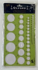 HELIX Oxford Combo Circle TEMPLATE Green Plastic Factory Sealed NEW