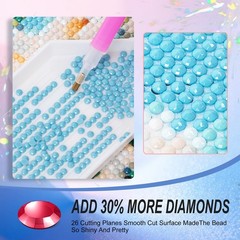 Cat Diamond Art Kits for Adults, 5D Cocktail Diamond Painting Kits for Beginners