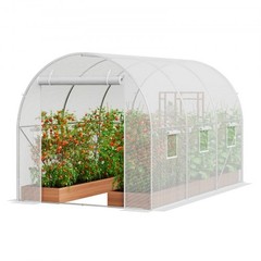 Walk-in Tunnel Greenhouse, 9.6×6.4×6.2 ft Hoop House Greenhouse Tunnel, Plan…