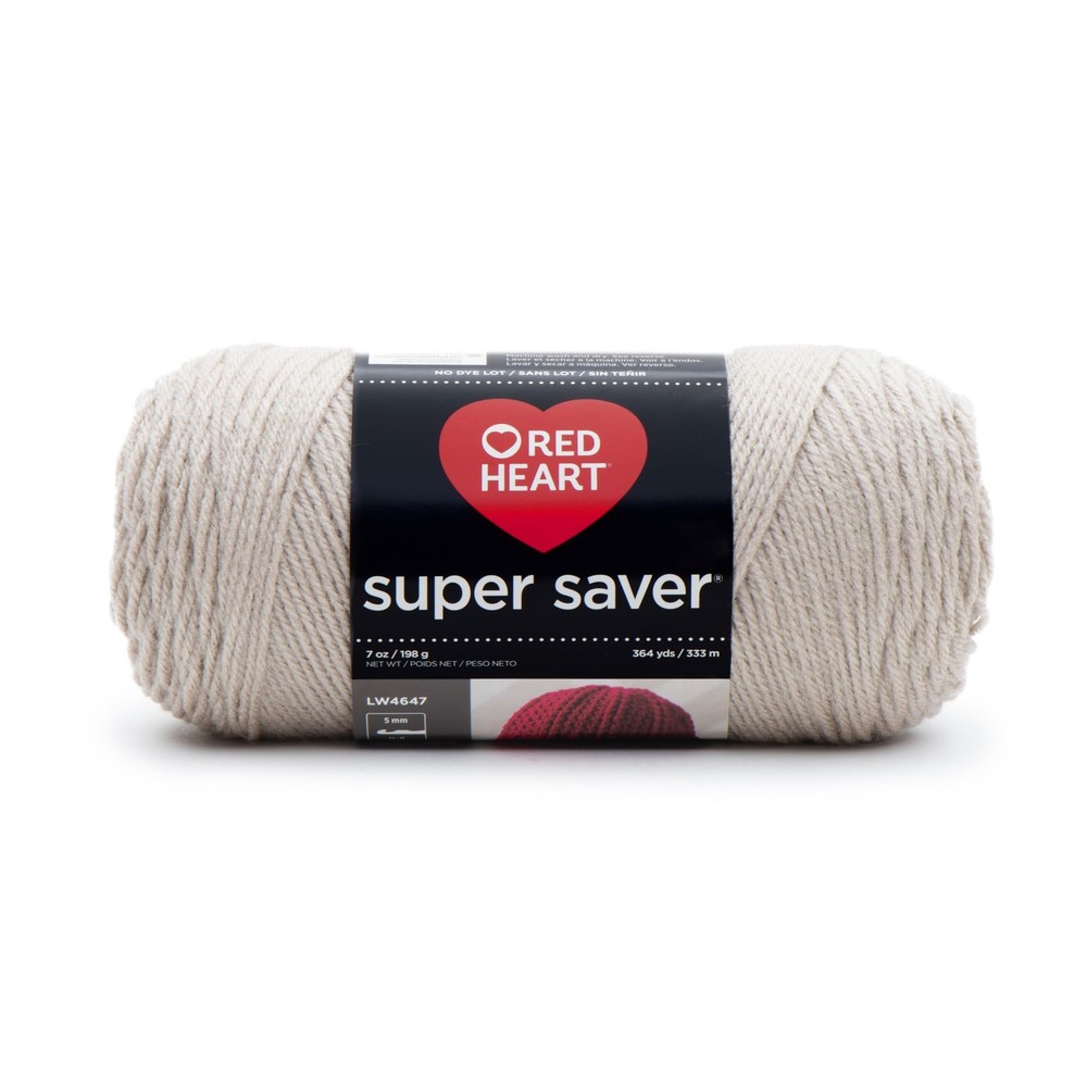 Yarn Acrylic Red Heart Super Saver Oatmeal E300.0326